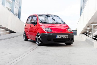 2012,Jante pe 15 cu anvelope 165.50.15 si amortizoare scurtate,intarite si arcuri sport de la SS Super Sport.