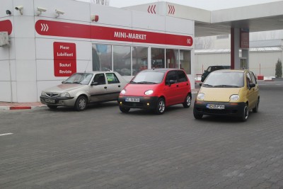 Solenza, impreuna cu cele doua Matizuri ale lui Andy din Valcea.